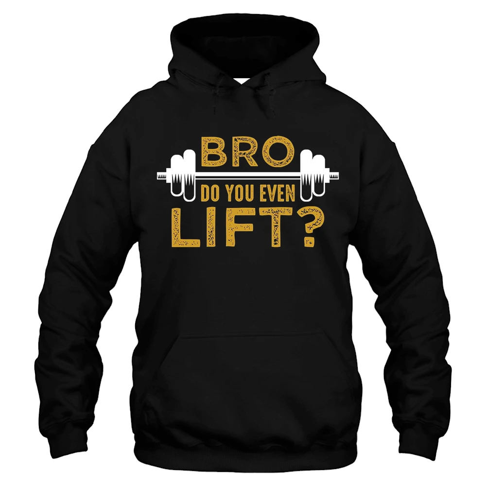 Bro Do You Even Lift Hoodie - Black