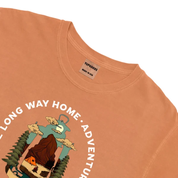 Take The Long Way Home Adventure Awaits Camping Unisex Comfort Colors T-shirts