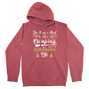 The Beach And Camping Adventure Life Unisex Comfort Colors Hooded Sweatshirt