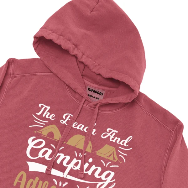 The Beach And Camping Adventure Life Unisex Comfort Colors Hooded Sweatshirt