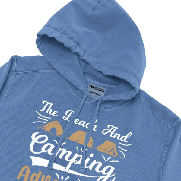 The Beach And Camping Adventure Life Unisex Comfort Colors Hooded Sweatshirt