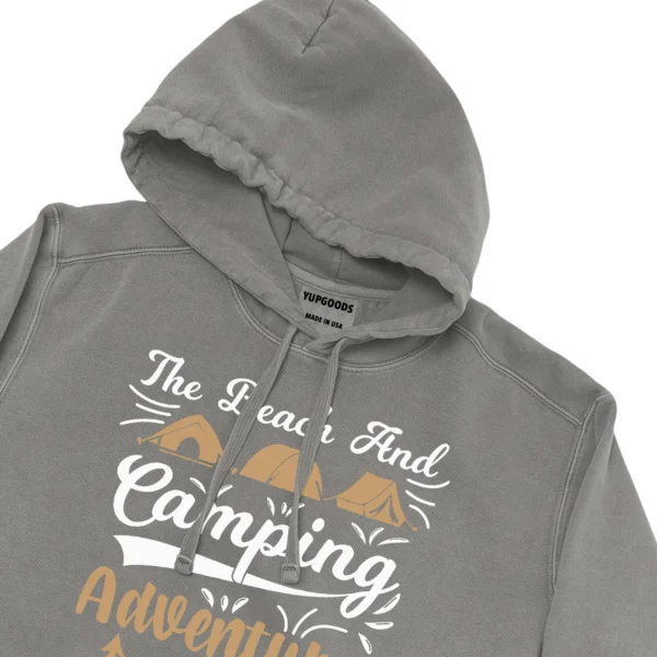 The Beach And Camping Adventure Life Unisex Comfort Colors Hooded Sweatshirt