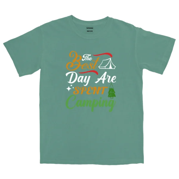 The Best Day Are Spent Camping Unisex Comfort Colors T-shirts