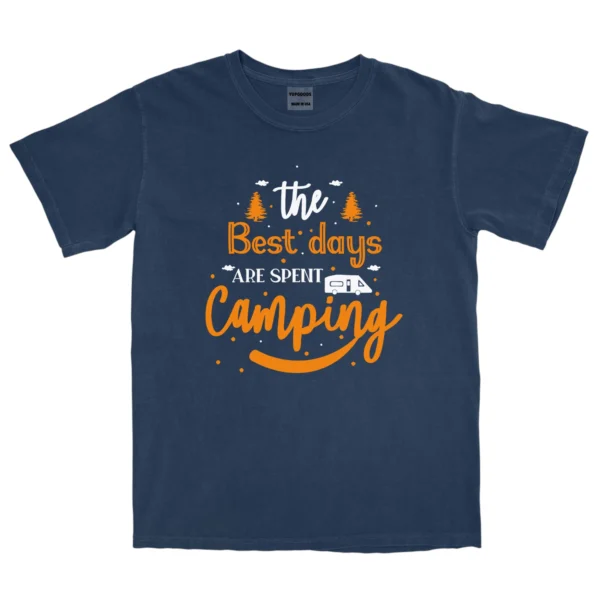 The Best Days Are Spent Camping Unisex Comfort Colors T-shirts