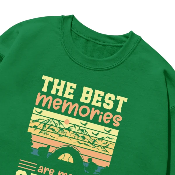 The Best Memories Are Made Camping Vintage Unisex Sweatshirt
