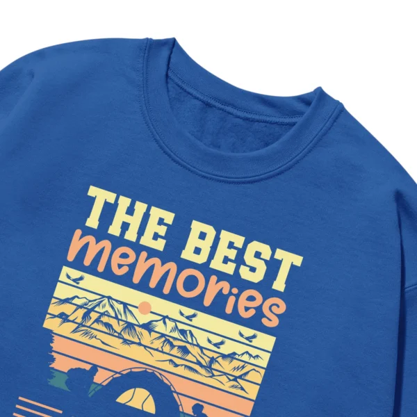 The Best Memories Are Made Camping Vintage Unisex Sweatshirt