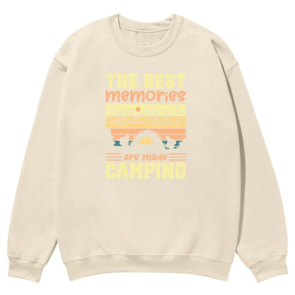 The Best Memories Are Made Camping Vintage Unisex Sweatshirt